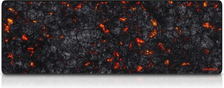 Produktbild Titanwolf Gaming Mauspad, XXXL Speed Mausmatte 1200 x 400 mm, Geschwindigkeit & Präzision, Lava (3XL)