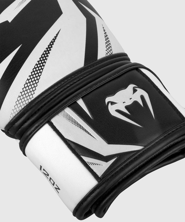 Actual product image Venum Challenger 3.0 Boxing Gloves - Black/White (12 OZ, 10, 12)