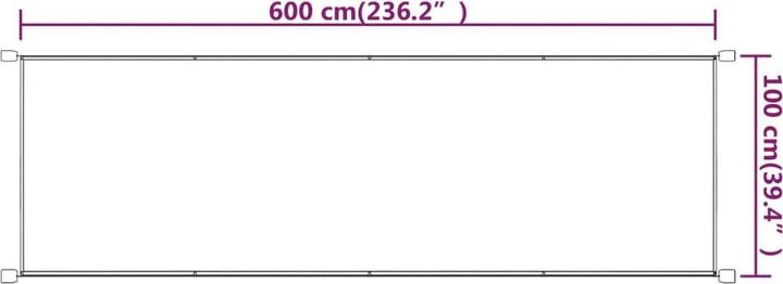 Produktbild VidaXL Senkrechtmarkise (1.80 m)