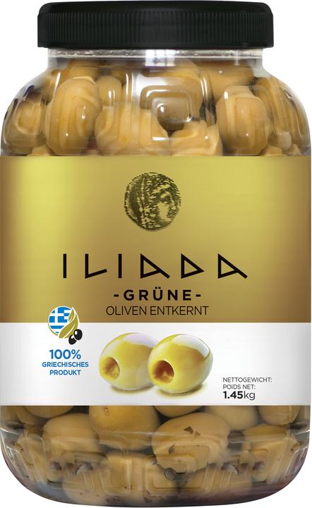 Actual product image Iliada Pitted green olives (1561 g)