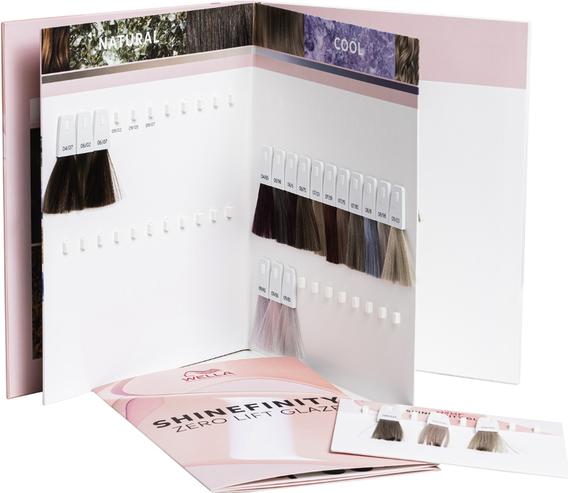 Actual product image Wella Shinefinity color chart