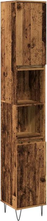 Produktbild VidaXL Badschrank Hochschrank Badezimmerschrank Badmöbel Schrank Altholz-Optik (30 x 30 x 190 cm)