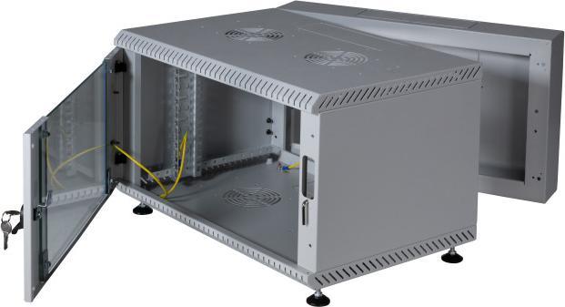 Image du produit EFB Elektronik Coffret mural 19" 12U, pivotant, en 2 parties, RAL7035, profondeur 600 mm (12 HE, Rack 19 pouces)