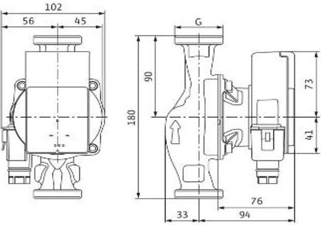 Actual product image Wilo CIRCULATION PUMP ATMOS PICO 25/1-4 180