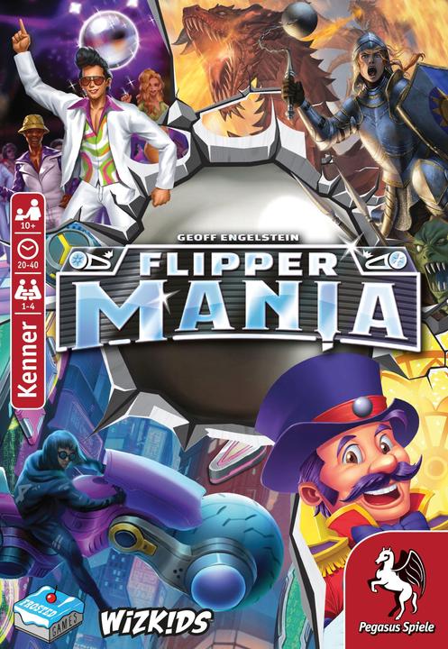 Actual product image Pegasus 57318G - Flippermania, board game, for 1-4 players, ages 10+ (DE edition) (German)