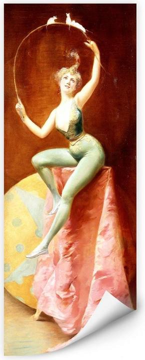 Actual product image Trenddeko Dancer with three white mice (50 x 120 cm)