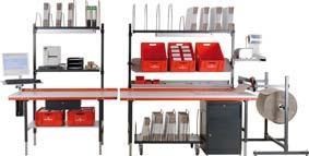 Actual product image Hüdig Height-adjustable packing table 690-960 mm (200 cm, 96 cm)