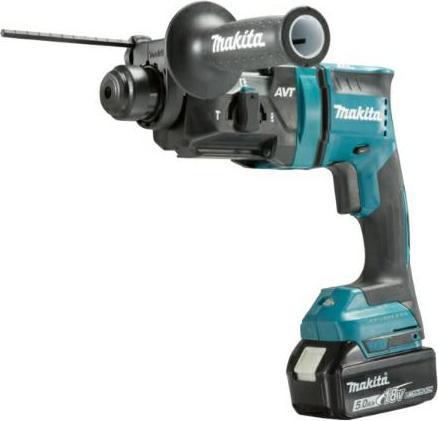 Actual product image Makita DHR 182 RTJ cordless hammer drill 18V 1,7J SDS plus Brushless + 2x battery 5,0Ah + charger + Makpac (Rechargeable battery operated)