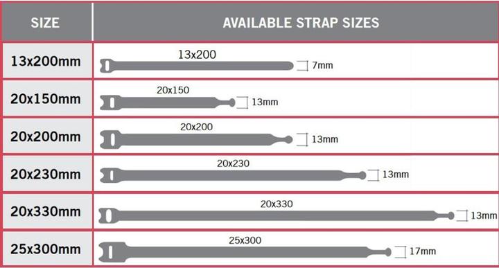 Immagine prodotto Velcro brand Fascetta professionale di marca (Fascette in plastica, 200 mm, 750 pz.)
