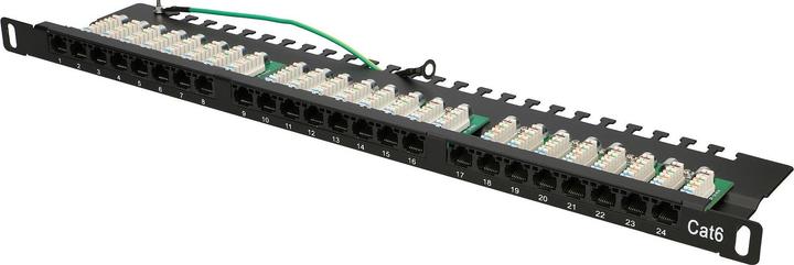 Actual product image Extralink Patch panel 0.5U 24x RJ-45 Cat.6 UTP (EX.9663)