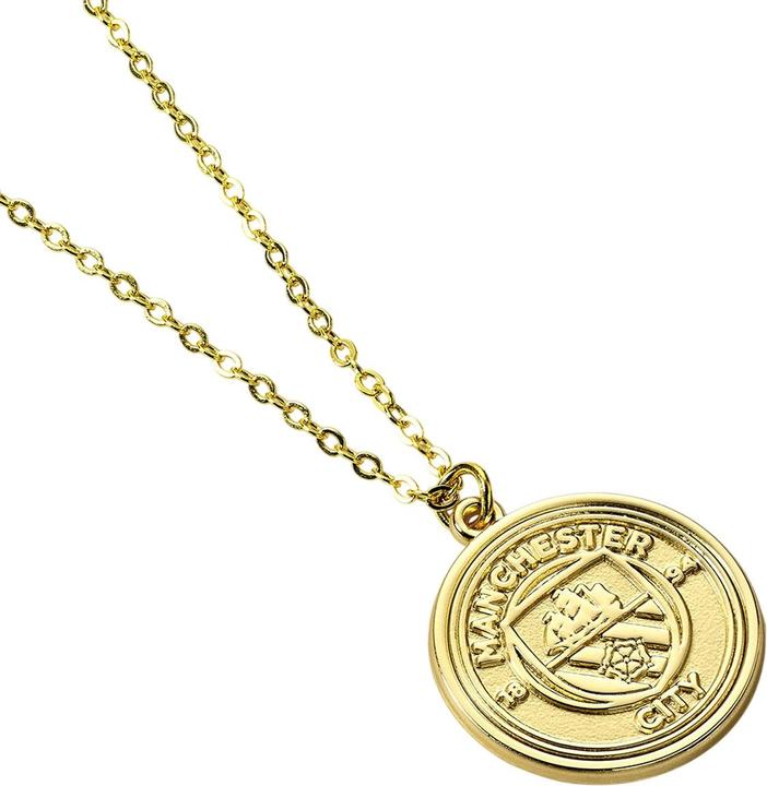 Immagine prodotto Manchester City FC Color Oro Stemma Collana e Ciondolo (100% materiale sintetico)