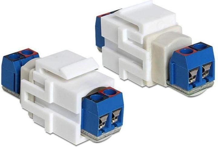 Delock Keystone Jack: Terminalblock (Kabelbinder)