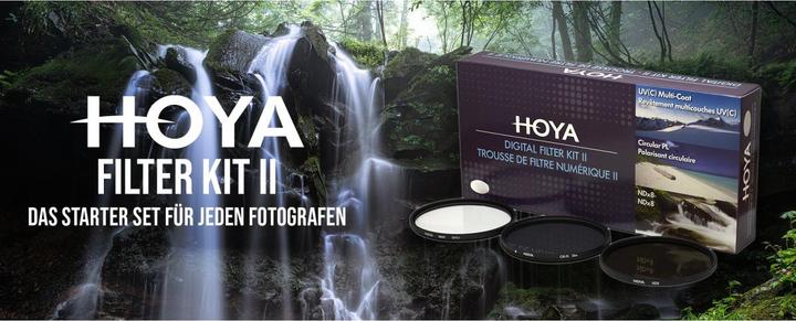 Actual product image Hoya Digital Filter Kit II (UV, CIR-PL & ND8) Filterset (46 mm, Neutral density filter, Polarizing filter, UV filter)