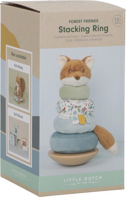Image du produit Little Dutch Tour d'empilage avec anneaux Forest Friends