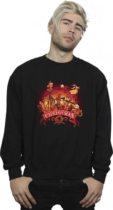 Immagine prodotto Disney The Nightmare Before Christmas Scary Christmas Felpa Uomo (4XL)