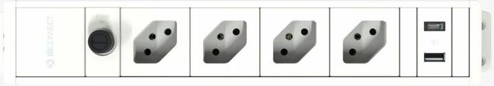 Produktbild IB Connect Steckdosenleiste Cubo 4x T13, USB A+C, Weiss (4 x, Typ 13, USB)