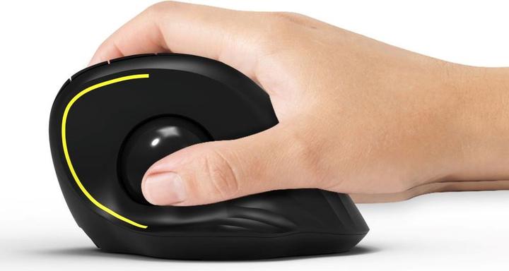 Actual product image Port Designs Mouse Ergonomic Rechargeable Bluetooth Track Ball (Wireless)