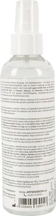 Actual product image Joydivision Clean & Safe (200 ml)