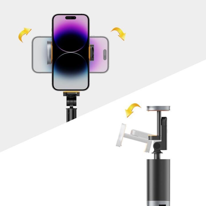 Produktbild Tech-Protect L08S Bluetooth selfie stick with remote control, tripod up to 141cm - black