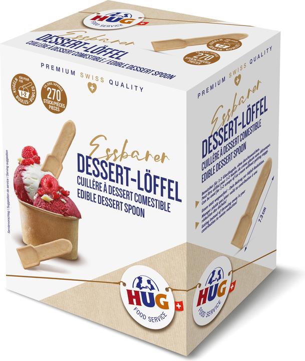 HUG Cuillère à dessert comestible 270 pièces (1 pcs, 1000 g)