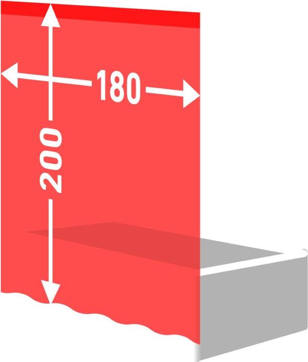 Immagine prodotto Diaqua Tenda da doccia tessile Pasito (180 x 200 cm)