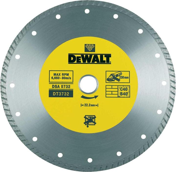 Actual product image DeWalt Diamond cutting disc: General Baust DT3732alien (Clean cut) 230mm Ø