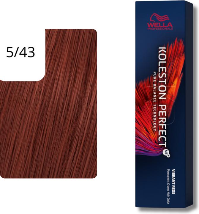 Produktbild Wella Koleston Perfect Me+ Permanent Creme Haarfarbe (5/43 hellbraun rot-gold)