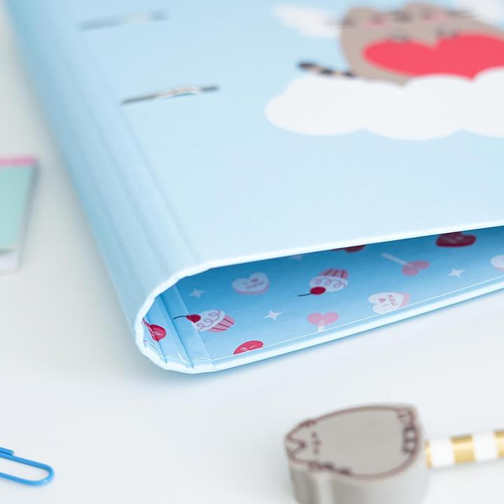 Actual product image Pusheen Ring binder A4 narrow 2 rings Cat A4 binder (A4)