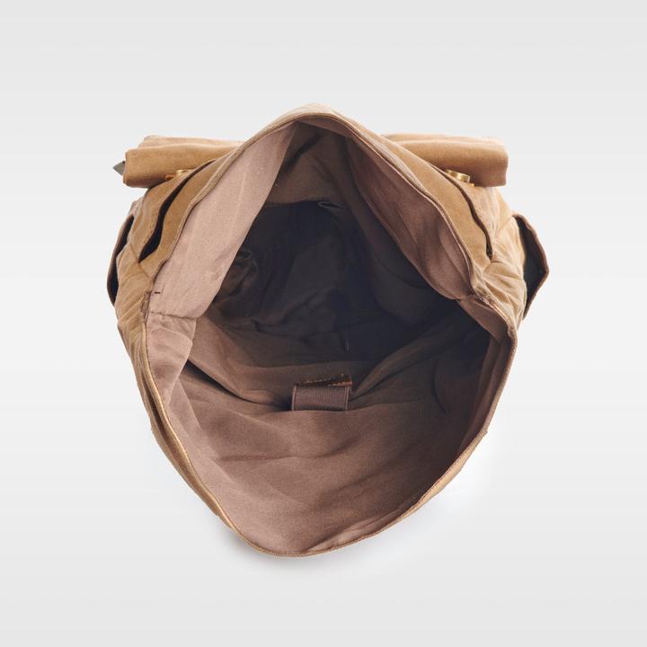 Image du produit Only-Bags.Store Roll Top Backpack, Durable Leather Backpack, Stylish 17in Laptop Bag, Aesthetic Large (27 l)