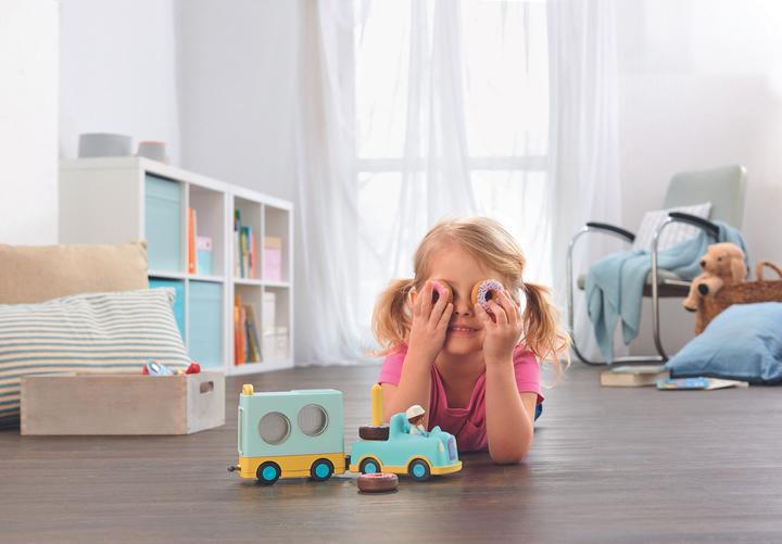 Produktbild Playmobil Verrückter Donut Truck mit Stapel- und Sortierfunktion (71325, Playmobil 1.2.3)