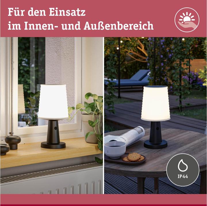 Image du produit Paulmann Lampe de table solaire Ilanga (320 lm, IP44)