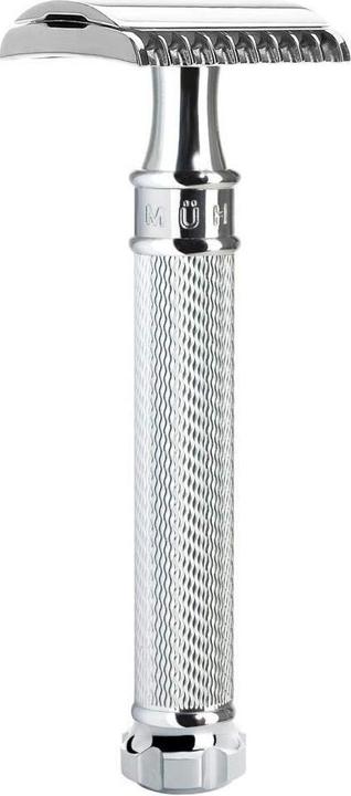 Mühle Traditional Rasierhobel R 41 TWIST, offener Kamm, Metall verchromt