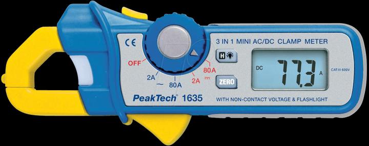 Immagine prodotto Peaktech P 1635 Pinza amperometrica (CAT III 600V)