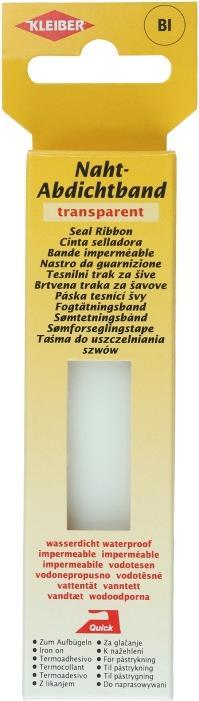 Immagine prodotto Kleiber Nastro sigillante per cuciture, trasparente, 25 mm x 5,0 m da stirare, impermeabile, per sigillare (25 mm)