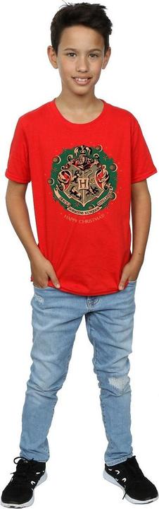 Image du produit T-shirt de Noël en coton pour garçons avec couronnes (140, 146)