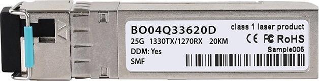 Actual product image BlueOptics MikroTik XS+33LC15D compatible SFP28 BO04Q33620D