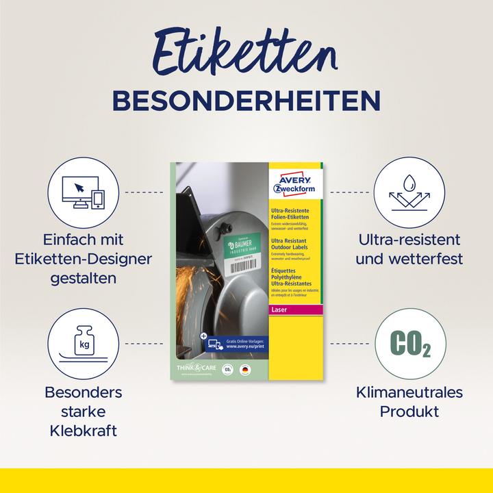 Actual product image Avery Folien-Etiketten