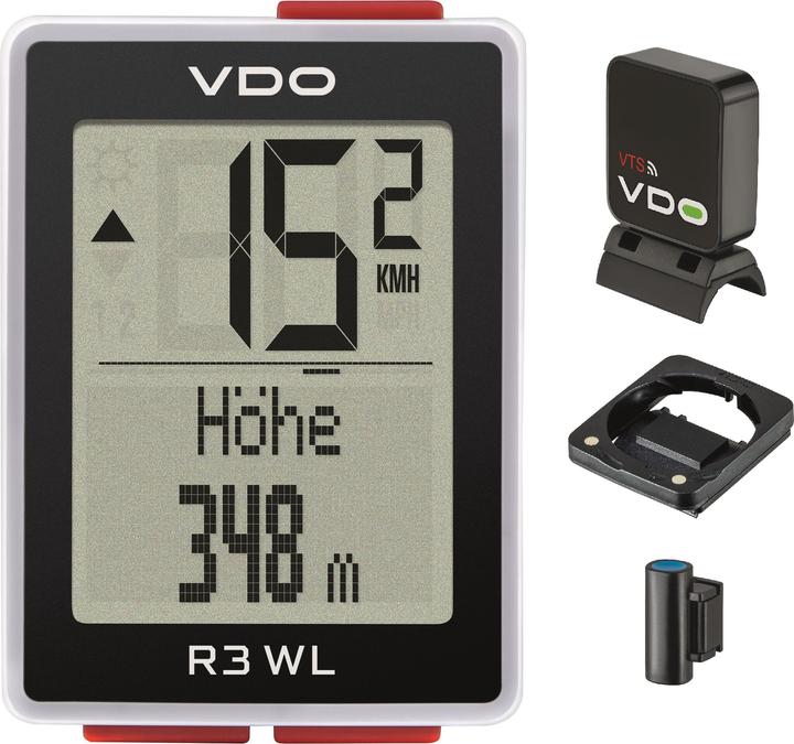 Actual product image Vdo R3 WL STS bike speedometer with altimeter Bike speedometer