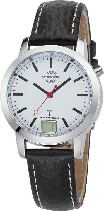 Immagine prodotto Master Time MTLA-10593-21L Orologio Radio Basic Station Donna 34 mm (Lunetta girevole, Orologio da polso analogico, Orologio radiocontrollato, 34 mm)