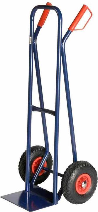 Actual product image FORT Sack truck Steel transport truck in anthracite, 30x112 cm, tyres: pneumatic tyres (200 kg)