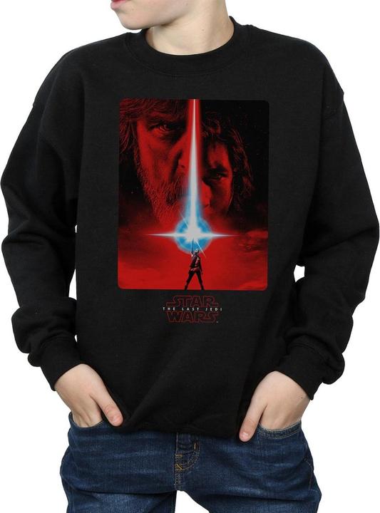 Actual product image Star Wars Boys The Last Jedi Red Poster Sweatshirt (140, 146)