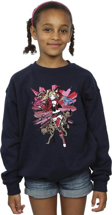 Image du produit - Sweat HARLEY QUINN HYENAS - Fille (140, 146)