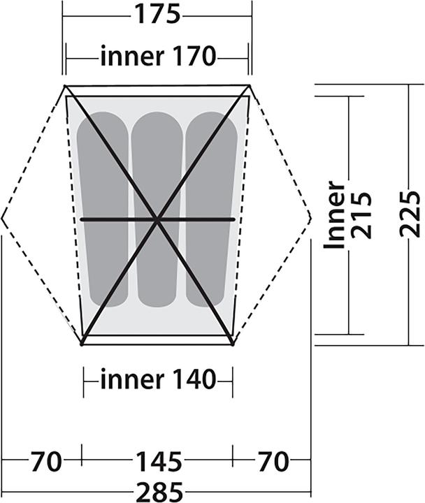 Produktbild Robens Seeker 3 Lw (Kuppelzelt, 2.20 kg, 3 Personen)