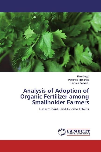 Actual product image Analysis of Adoption of Organic Fertilizer among Smallholder Farmers (Biru Gelgo, Lemma Zemedu, Patience Mshenga, 2017)