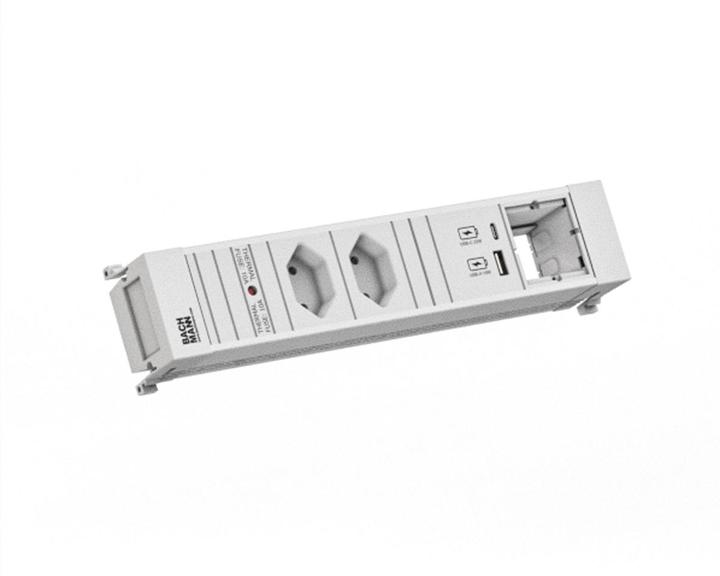 Actual product image Bachmann BACH socket strip (2 x, Type 13, 0.20 m)