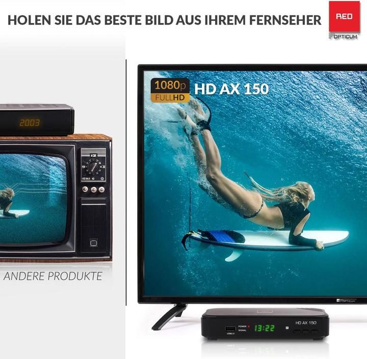 Produktbild Opticum HD AX150 30002 (DVB-S2, CI-Schacht, Festplatte, CI+-Schacht)
