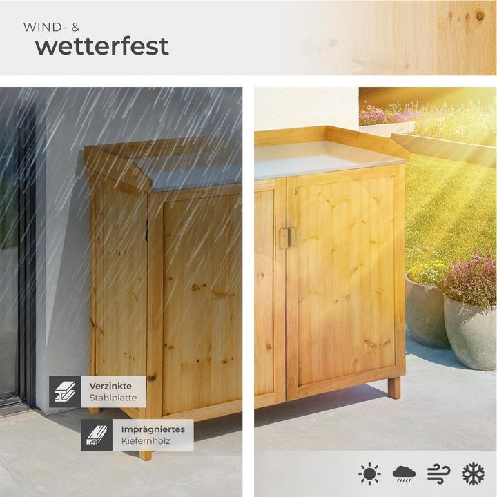 Actual product image tectake Garden storage bench