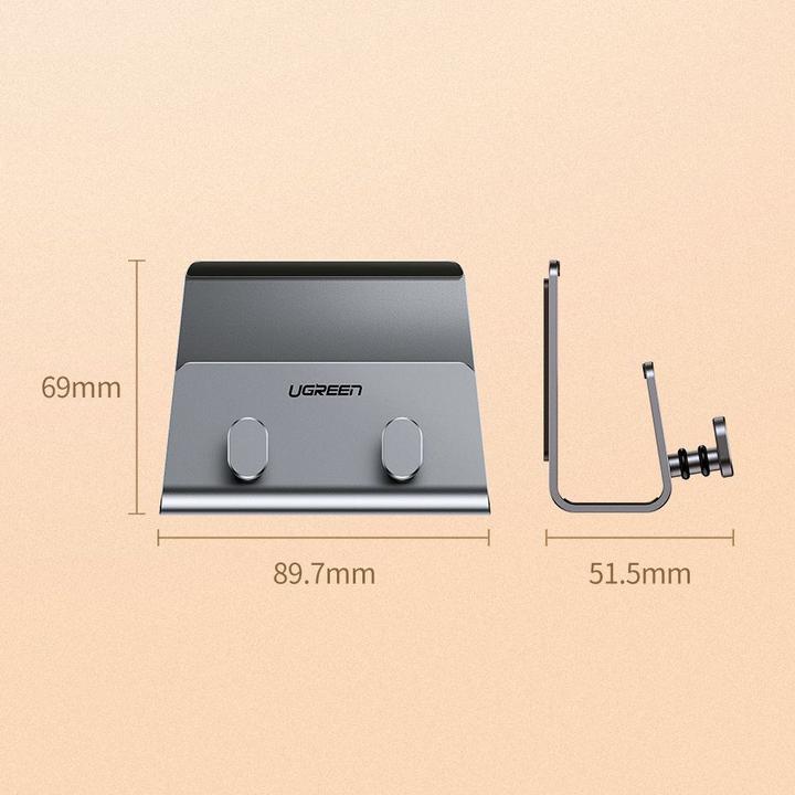 Immagine prodotto Ugreen supporto da parete in metallo per smartphone e tablet nero (LP193)
