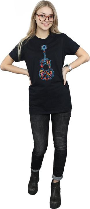 Actual product image Disney Womens/Ladies Coco Guitar Pattern Cotton Boyfriend T-Shirt (M)