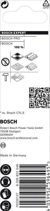Immagine prodotto Bosch Professional Zubehör Trapano Expert CYL-9 MultiConstruction, 6 x 200 x 250 mm, d 6 mm (6,5 millimetri)